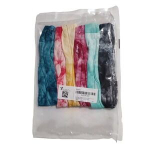 Hunch Tie Dye Headbands Women 7 Pack Multi Color Boho Stretch Fabric